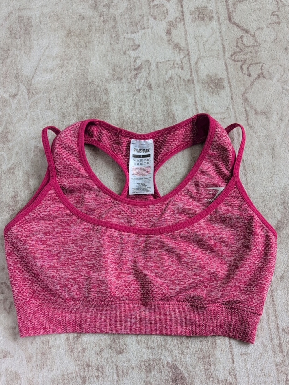 Gymshark Pink Double Layer Racerback Sports Bra